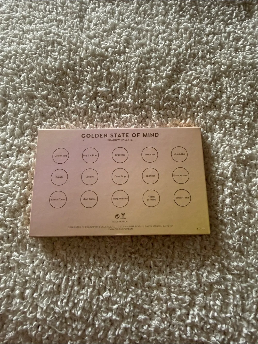 ColourPop Golden State of Mind Eyeshadow Palette - Gold & Pink Tones